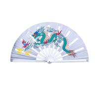 SHINROAD Éventail à rivets en métal pliable élégant de style chinois décoratif pour le tai-chi danse classique durable avec motif exquis portable design lisse E