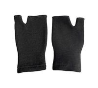 SHINROAD Gants de cyclisme respirants tricotés toutes saisons 1 paire absorbant la transpiration sans doigts antidérapants extensibles hommes femmes sport paume protection poignet compression noir