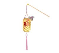 SHINROAD Lanterne en bambou pour enfants - Kit de bricolage lumineux - Festival chinois - Tissage artisanal - Style national - Lumières parent-enfant interactif E
