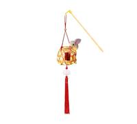 SHINROAD Lanterne en bambou pour enfants - Kit de bricolage lumineux - Festival chinois - Tissage artisanal - Style national - Lumières parent-enfant interactif C
