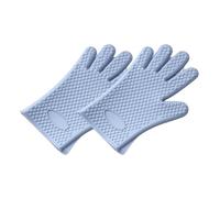 SHINROAD Lot de 2 gants anti-brûlure pour la cuisson des mains - Bleu