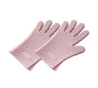 SHINROAD Lot de 2 gants anti-brûlure pratiques pour la cuisson des mains - Gants anti-brûlure - Rose