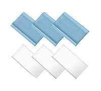 SHINROAD Lot de 3 nappes rectangulaires en satin faciles à nettoyer jetables pour les fêtes - 274,3 cm - Couvertures pliables en plastique - Résistantes aux taches - G