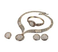 SHINROAD Lot de 4 pendentifs de bonne qualité pour femme, Alliage, Pierre secondaire