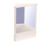 SHINROAD Miroir anti-retournement gauche droite précision sans retour vrai maquillage sans grossissement dessus de table pour l'industrie de la beauté médicale blanc S