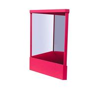 SHINROAD Miroir anti-retournement gauche droite précision sans retour vrai maquillage sans grossissement dessus de table pour l'industrie de la beauté médicale rose rouge S
