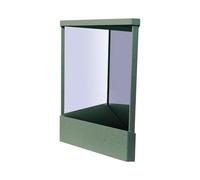 SHINROAD Miroir irréversible gauche droit précis irréversible précision véritable coiffeuse maquillage table de maquillage sans grossissement comptoir pour l'industrie cosmétique médical Atrovirens L