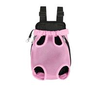 SHINROAD Petit sac à dos de transport pour chien avec sangles réglables sur le devant pour chiens, chats, pattes à l'extérieur, sac de voyage, marche, randonnée, camping, mains libres, rose, taille XL