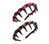 SHINROAD Retro Style Hair Hoop Hicestone Hairband Elegant Vintage Non-Slip for Women Girls Bridal Accessory Band Confortable Fashion Rose et Café