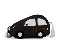 SHINROAD Sac à goûter pour enfants - Collocation quotidienne - Sac à bandoulière en forme de voiture - Pour garçons et filles, Noir , Taille unique