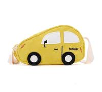 SHINROAD Sac à goûter pour enfants - Collocation quotidienne - Sac à bandoulière en forme de voiture - Pour garçons et filles, jaune, Taille unique