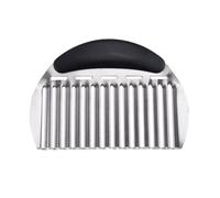 SHINROAD SAFET à Utiliser Cutter Vegetable Easy Clean Clean Potato Slicer, Acier Inoxydable Hopper ondulé pour Les légumes Fruits Ergonomic Handle French Fry Carrot Argent