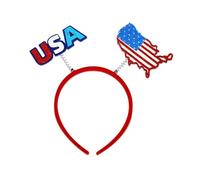 SHINROAD Serre-tête sur le thème des États-Unis - Drapeau américain patriotique - Accessoire de cheveux pour le jour de l'indépendance - Memorial du 4 juillet - 1/15 pièces - Couvre-chef pour adultes