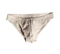 SHINROAD Slip pour homme haute élasticité taille basse élastique respirant coupe serrée sous-vêtements avec câblage lisse pour un confort quotidien solide, chair, L