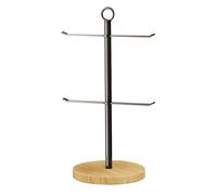 SHINROAD Support de couvercle de tasse facile d'accès. Voici un titre de produit pour le porte-gobelet avec base en bambou stable, design antidérapant universel, facile à utiliser