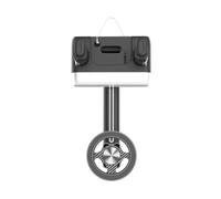SHINROAD Support de téléphone magnétique sécurisé en fil d'acier pour voiture avec support de rétroviseur - Tige télescopique - Installation facile - Haut A