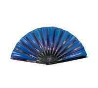 SHINROAD Ventilateur de refroidissement par temps irisé pliable portable holographique portable pour danse d'été, spectacles de fête, accessoires de costume léger, facile à F