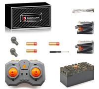 SHINTACRY Technique Power Functions 18 pièces Télécommande à Vitesse réglable, Batterie au Lithium Rechargeable et Moteur à Grande Vitesse M Compatible avec Technic, Application (Moteur XL × 2)