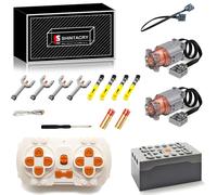 SHINTACRY Technique Power Functions - Moteur L à grande vitesse - Télécommande et batterie au lithium rechargeable - Compatible avec les grandes marques de blocs de construction - Pour adultes et