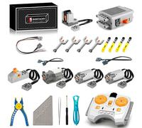 SHINTACRY Technique Power Functions - Régulation de la vitesse - Télécommande et moteurs - Compatible avec les grandes marques de blocs de construction - Moteur M/L - Boîtier à piles - Pour adultes