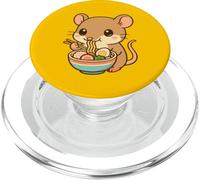 Shinto Shrew Mangeant Ramen Nouilles Kawaii Mignon Drôle PopSockets PopGrip pour MagSafe