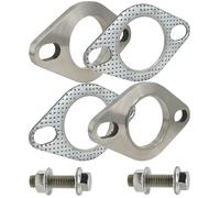 SHINTONES Kit de connexion de brides et joints d'échappement en acier inoxydable à 2 boulons de 4,4 cm avec boulons et écrous (45 mm)