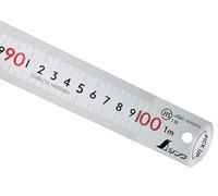 Shinwa 13131 Règle en acier inoxydable 100 cm avec règle en acier inoxydable