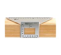 Shinwa Mitre carré 45° Aluminium Anodisé 200 x 63 mm Règle de Mesure Précision 45/90