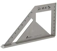 Shinwa Sokutei Angle Scribbling Square (62081) - Métal - 17 cm x 3 cm - Argenté - Règle - Carré de Mesure - Importation Japon