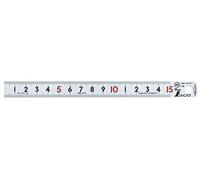 Shinwa Sokutei Pick up scale (silver) Display in CM [1 mm pitch, 15 cm] (JIS 1 grade) Numbers written in red (13131) (Japan Import)