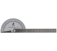 Shinwa Sokutei Protractor (two-pole) No.19 Silver [62490] (Japan Import)