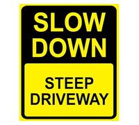 Shiny Backing Easy Read Funny Metal Sign For Cabin Drive 12x8 Inch