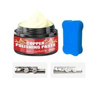 Shiny Copper Cleaner - Polish Paste for Instruments | 40ml with Sponge, Scratch Remover Aid, Brass Jewelry Watch Ring Car Hardware, Gentle Repair Tool, Compact Size, Easy Application