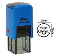 Shiny enseignants Personnalisée Timbres VERY GOOD ronde auto-encrage en caoutchouc 20mm Mini Stamp