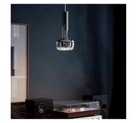 Shiny Gold Chrome Pendant Light Bedside Dining Room Sofa Beside Suspension Lamp E27 Bulb Wire Adjustable