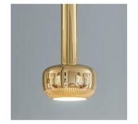 Shiny Gold Chrome Pendant Light Bedside Dining Room Sofa Beside Suspension Lamp E27 Bulb Wire Adjustable