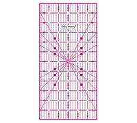 Shiny Merry antiderapant Acrylique Quilting règle pour Patchwork, Couture avec Rose et Grille Noire 6 x 12 Pouces