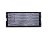 Shiny S-660 Jeu de 256 caractères avec lettres majuscules et minuscules pour jeux de tampons Shiny à poser soi-même - Hauteur des lettres 4 mm