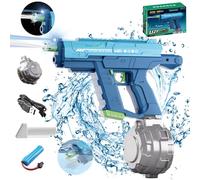 Shinybox Pistolet à Eau Électrique, Pistolet a Eau Electrique Puissant, 800 CC Grande Capacité avec Lumière LED, Pistolet à Eau Adulte Enfants, Jouets de l'eau, Jouet Plage Piscine Fête D'été