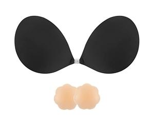 SHINYMOD Soutien-Gorge sans Bretelles, Soutien-Gorge sans Dos avec Invisible et Collant Rembourré Couverture de Mamelon Grand Buste Auto-adhésif Soutien-Gorge Réutilisable pour Maillot des Femmes