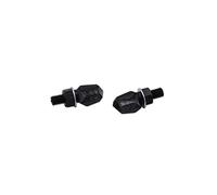 ShinYo Clignotants Moto LED clignotant paire Tiny de arrière M8 noir, teinté