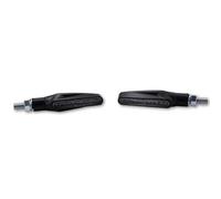 ShinYo Homologation du clignotant pour motocyclette E LED clignotant paire Stix M8 noir, verre teinté