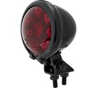 ShinYo LED Rücklicht BATES STYLE Ø57mm tournant noir, rouge verre