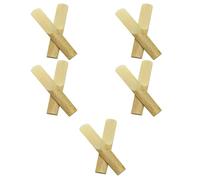 SHINYPASING 10pcs Anches de Clarinette Naturelles Faciles à Installer et Résistantes la Déformation pour Musiciens Professionnels Accessoire pour Clarinette Khaki