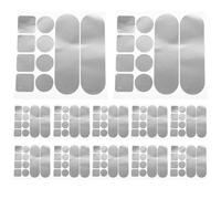 SHINYPASING 12 Feuilles Patch Auto-Adhésif en Aluminium pour Réparation Ustensiles Cuisine Patch Étanche et Résistant à Haute Température Kit 12 Pièces pour Casseroles et Marmites