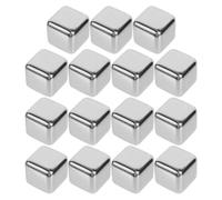 SHINYPASING 15 Pièces Glaçons Réutilisables Acier Inoxydable pour Whisky Vin Boissons Refroidissement avec Motif Poker Pierres à Whisky Maison Bar