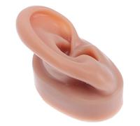 SHINYPASING 1pc Modèle D'oreille en Silicone Souple pour Piercing Forme Réaliste, Flexibilité, Difficile à Déformer, pour Exercice de Perçage D'oreilles