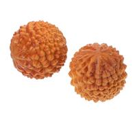 SHINYPASING 2 Balles de Massage en Bois de Durian pour Exercice des Mains, Décoration la Maison, Massage Relaxant et Renforcement Musculaire
