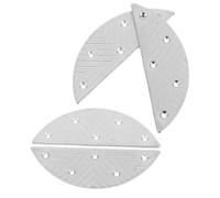 SHINYPASING 2 Paires de Talonnettes Faciles à Installer de Réparation Argenté Confortables Anti-usure Demi-lune pour Chaussures Homme Adaptées aux Bottes