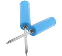 SHINYPASING 2 Pièces Support de Canne à Pêche au Sol Tige de Mise la Terre pour Canne à Pêche Plastique et Métal Surface Lisse Dégage Les Mains et Poignée